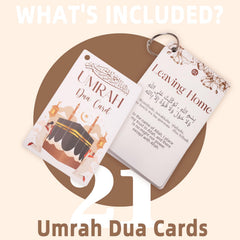 ESLINOP Umrah Dua Cards tawaf guide card in use during rituals