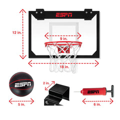 ESPN 18x12 shatter-proof backboard ready for durable game sessions
