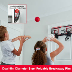 Ball return ramp guiding balls back to players for continuous rounds.