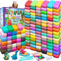 Essenson air dry clay 125 colors palette for kids' crafts and color mixing