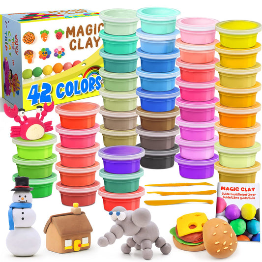 ESSENSON air-dry clay 42-colors palette for creative projects