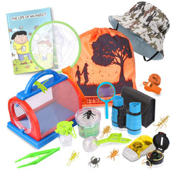 Essenson binoculars enhance young explorers' view of wildlife during outdoor adventures.