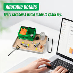 Estairkas compact desk garden stays neat on small spaces while delivering big character.