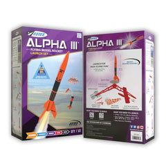 Estes 1427 Alpha III box and instructions help you start quickly.