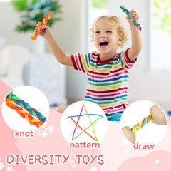 Estimable classroom-prize fidget strings help kids focus during tasks.