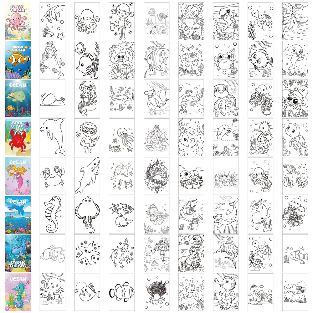 Estune ocean coloring books classroom activity usage, engaging students with ocean themes.