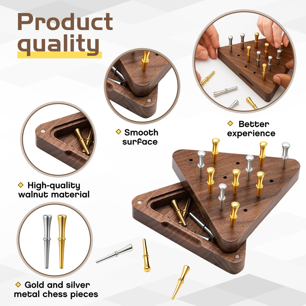 Estune metal pieces offer durable weight for satisfying moves