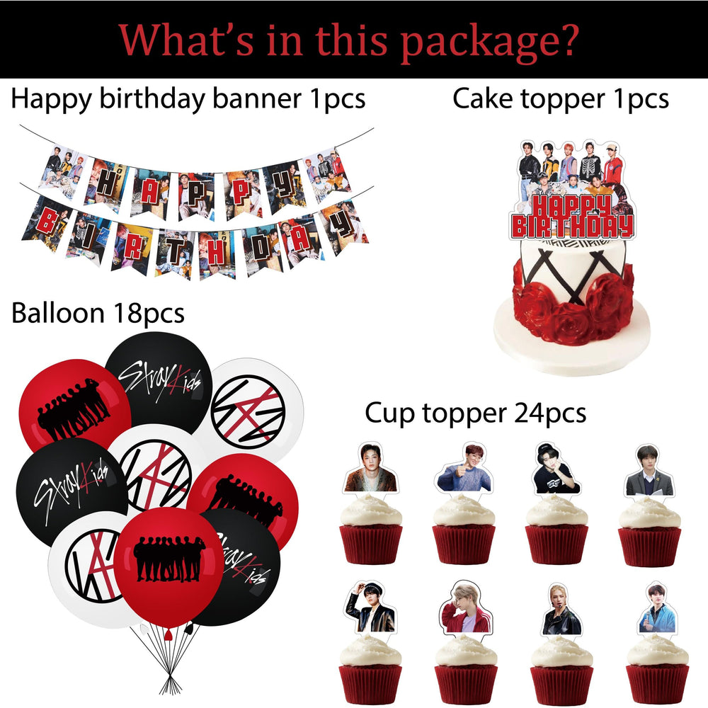 etel Like Stray Kids 5 Star cake topper creates a striking dessert centerpiece.