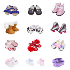 Etistta doll shoes boots for 18-inch dolls, versatile and durable for daily play