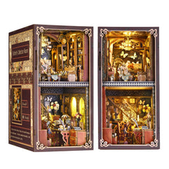 ETKVR butterfly diorama book nook on shelf for decor