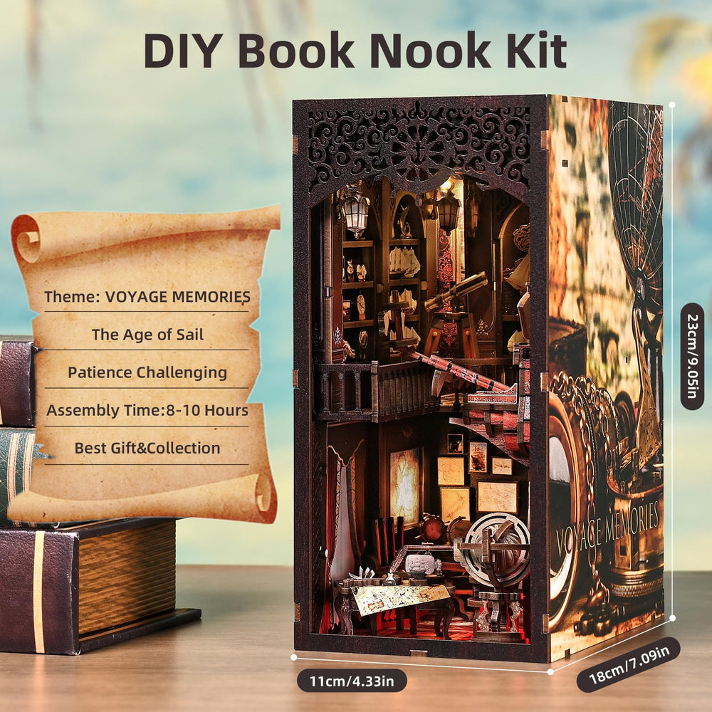 ETKVR Book Nook Kit interior scene invites imaginative shelf storytelling.