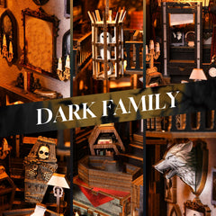 ETKVR Book Nook Kit LED light glow — enhances eerie shelf ambiance.