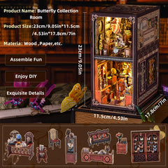 ETKVR monarch butterfly scene in a book nook for spring vibe