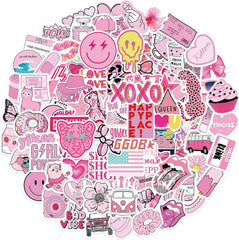 Etomiel Preppy stickers on laptop for cute customization.