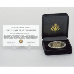 eTradewinds 1oz 24kt gold plated coin highlighting its luxe finish