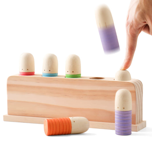 Etucdose Pop Up Toy Puppets Multicolor engaging toddlers in color play