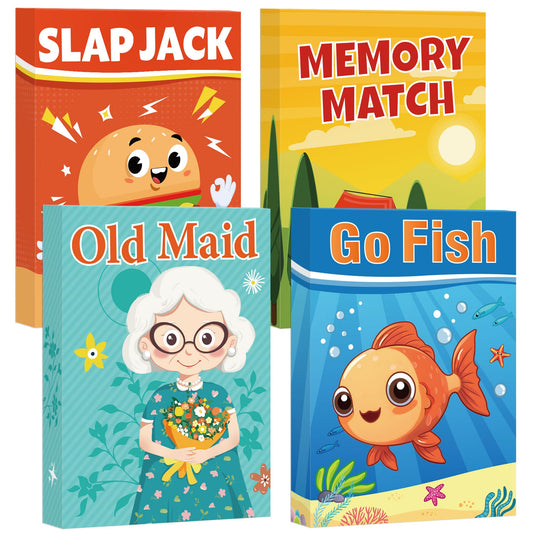 Etyishe Go Fish set with marine animals promotes family play and memory practice.