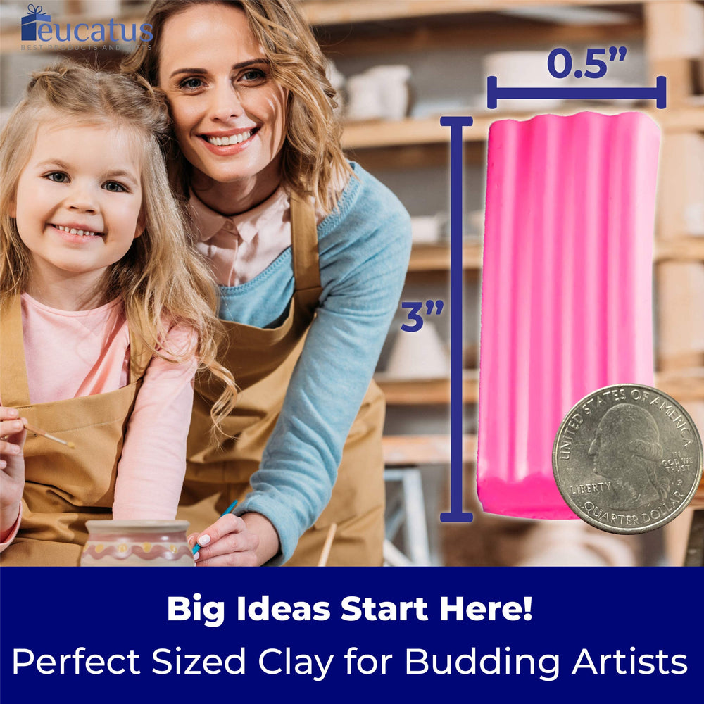 EUCATUS gift-ready clay set; colorful pack for stockings and preschool crafts.