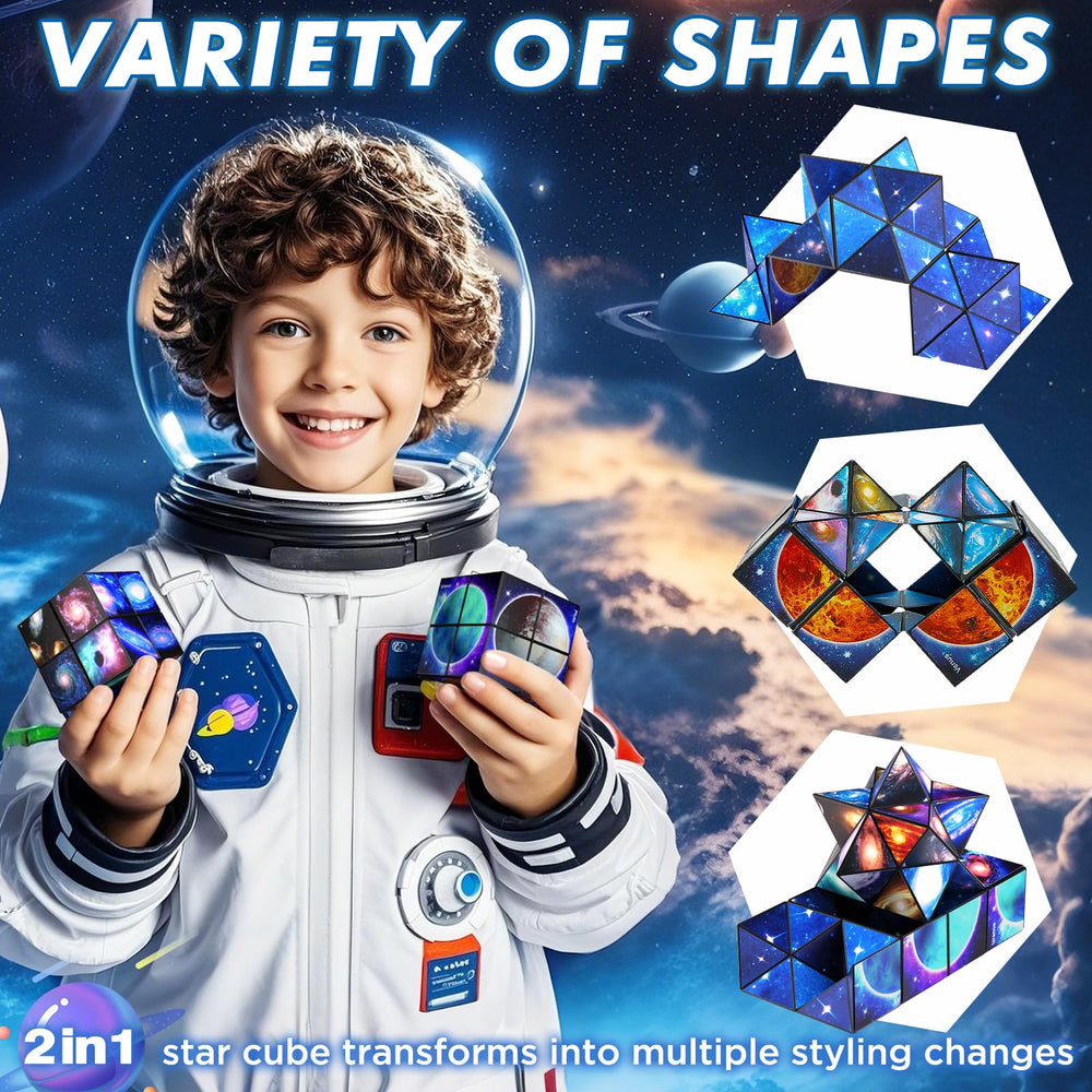 Euclidean Cube Star Cube uses ABS material for durable, portable fun.