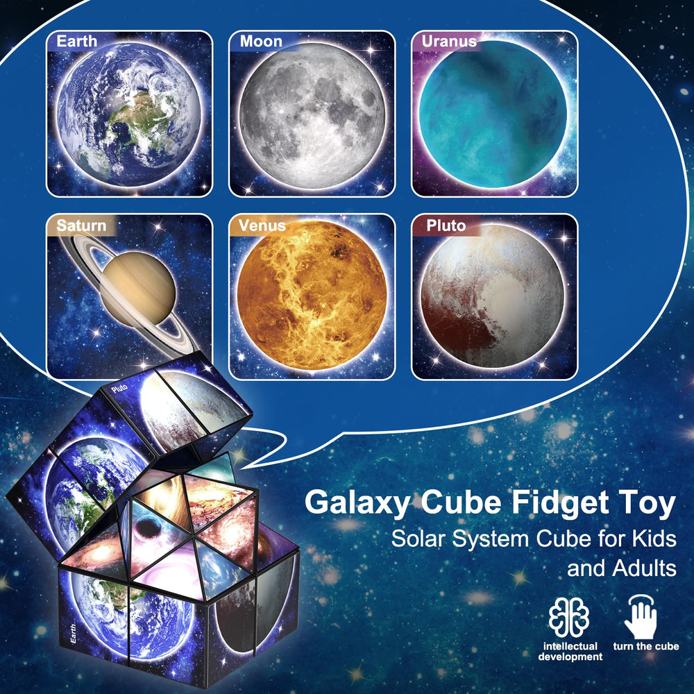 Euclidean Cube Star Cube compact 2.2-inch size fits bags and pockets.