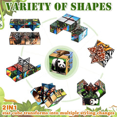 Euclidean Cube wild animals sides promote tactile learning during playtime.