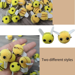 EUGFI bee embellishments on bag offer subtle, playful charm.