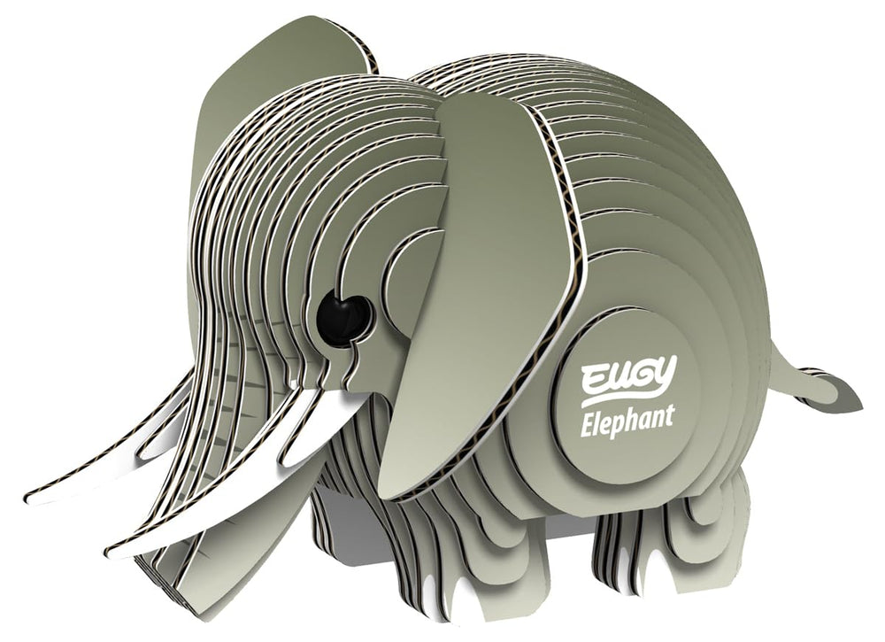 EUGY Elephant assembled puzzle, ideal educational decor and playful display