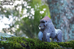 EUGY Gorilla 3D Puzzle pieces in hand, showcasing eco-friendly construction