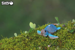 EUGY Sea Turtle 3D Puzzle biodegradable cardboard close-up shows eco-friendly materials.