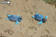 EUGY Sea Turtle 3D Puzzle eco-friendly ink close-up highlights safe printing.