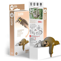 Eugy Sloth assembly in progress demonstrates easy steps for kids ages 6 and up.