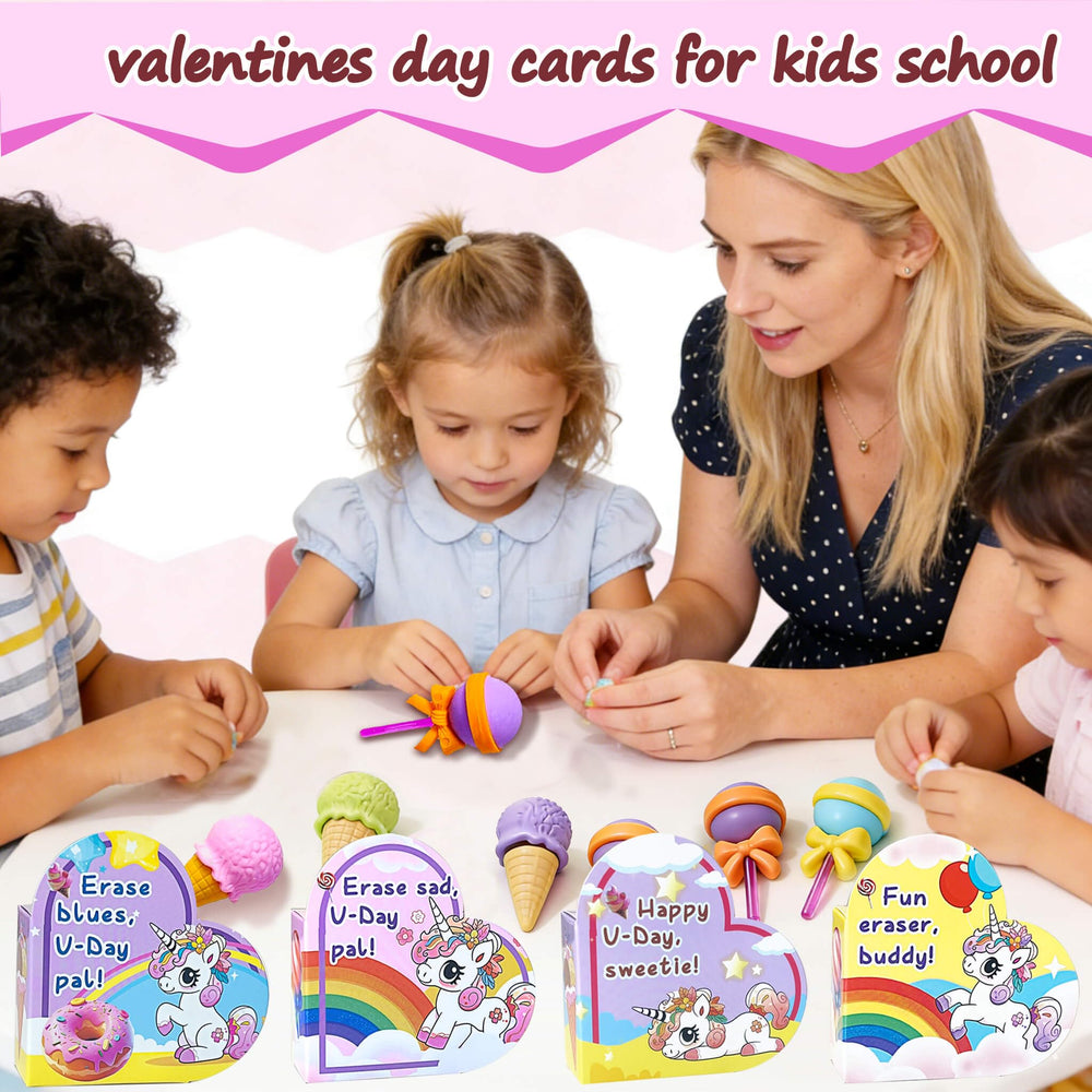 EUHQY Valentines Unicorn Heart Box Design 5 — glossy finish adds visual appeal.