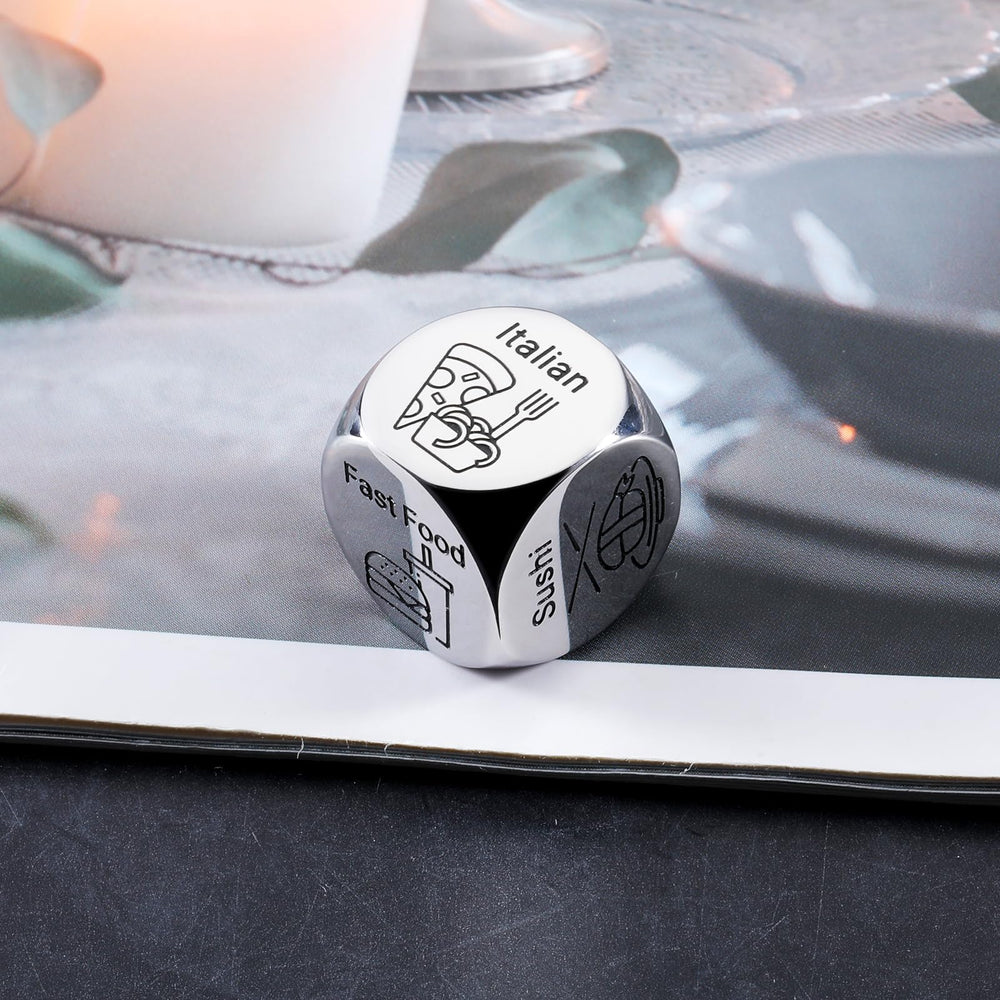 Couple rolling the dice during date night