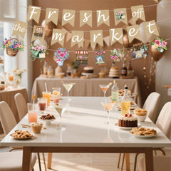 EUOYUFO Fresh Off The Market banner trio creates cohesive party entrances