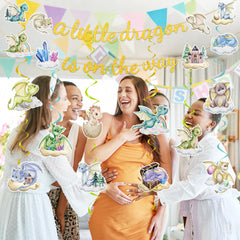 EUOYUFO dragon decor set is easy to hang across spaces for impact.
