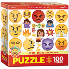 EuroGraphics Anger Emoji puzzle engages kids while exploring emotions and fine motor skills during play.
