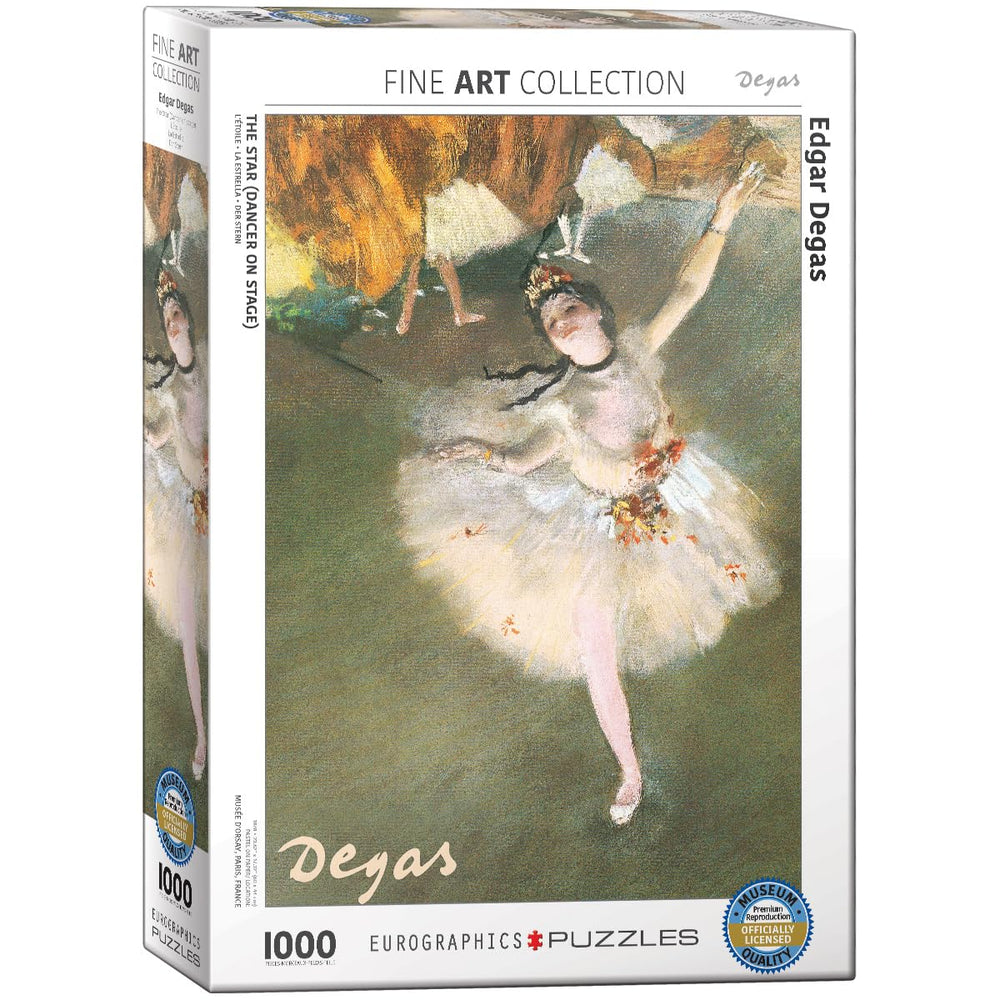 EuroGraphics Ballerina Degas puzzle box designed for safe transport and display.