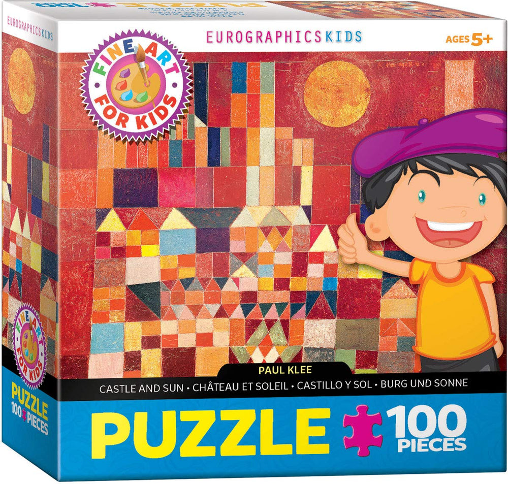 EuroGraphics Castle and Sun puzzle by Paul Klee; art-inspired challenge for kids