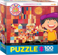 EuroGraphics Castle and Sun puzzle by Paul Klee; art-inspired challenge for kids