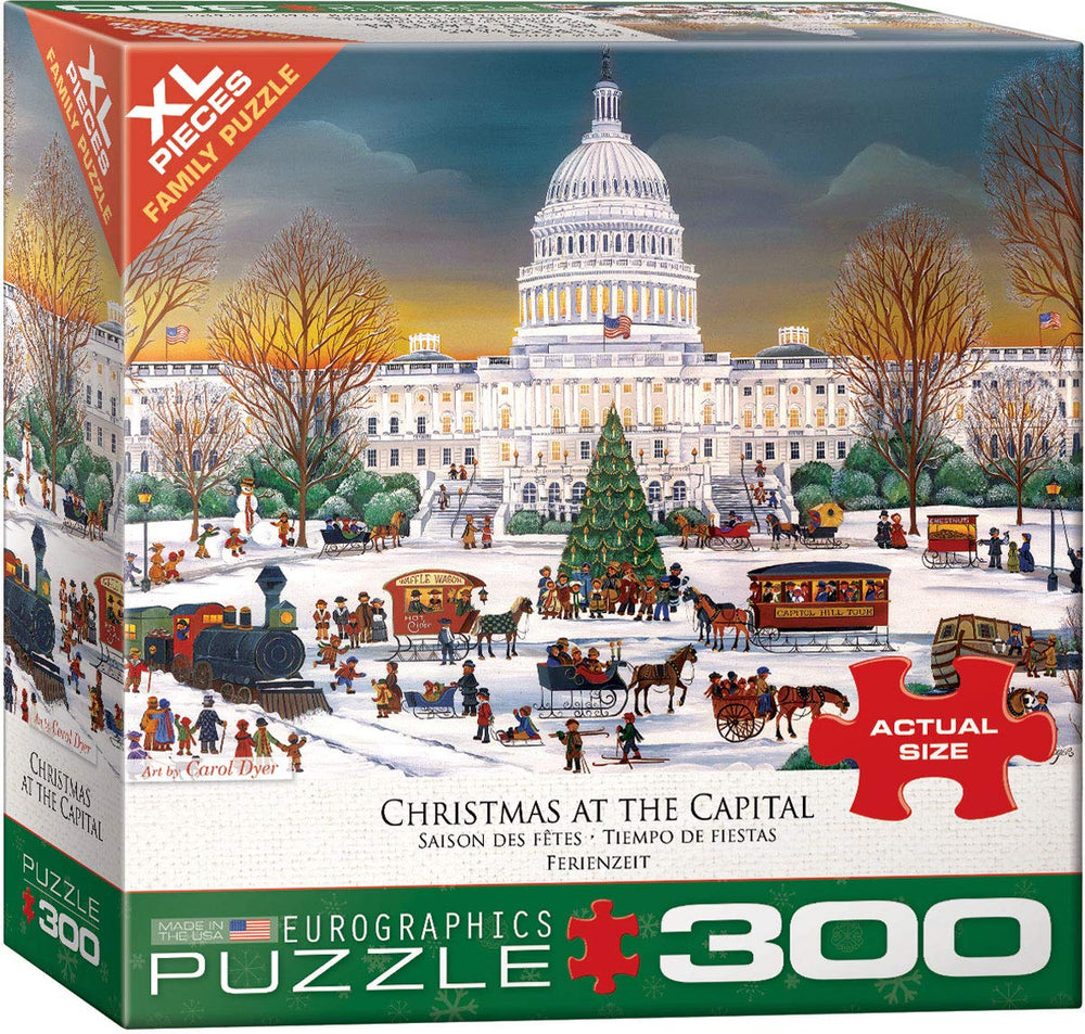 EuroGraphics Christmas at The Capitol puzzle box β ideal for cozy family puzzle night.