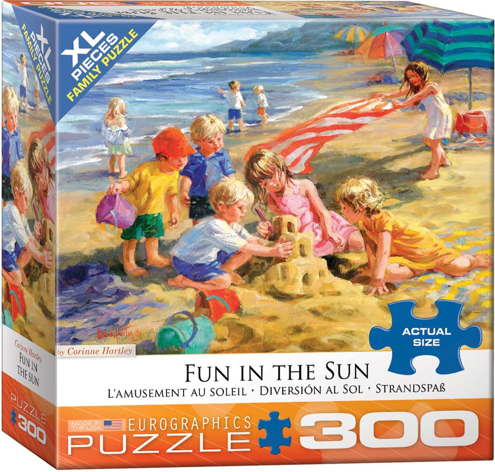 EuroGraphics Fun in the Sun puzzle box ready for family play.
