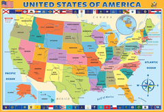 EuroGraphics US puzzle pieces closeup, durable parts suitable for classroom or at-home play.