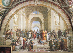 EuroGraphics School of Athens finished puzzle size ready for display