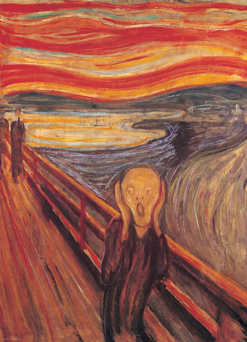 EuroGraphics The Scream finished puzzle by Edvard Munch invites focused assembly and art appreciation