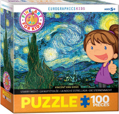 EuroGraphics Starry Night puzzle box features durable pieces for easy handling.