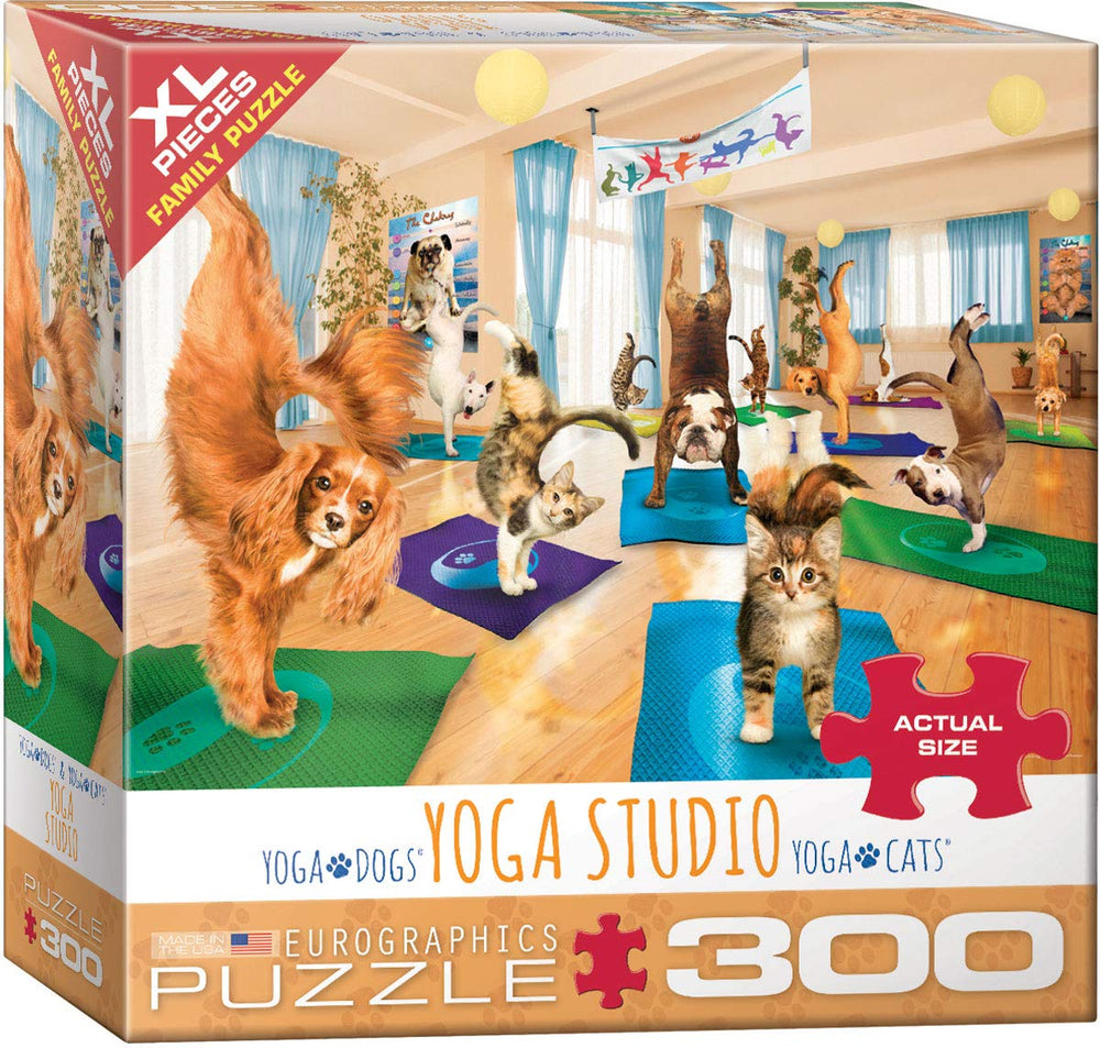 EuroGraphics Yoga Studio puzzle box shown for compact storage and easy transport.