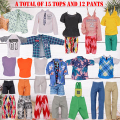 EuTengHao 28 outfits and 12 accessories for 12-inch dolls.
