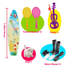 EuTengHao tennis rackets accessory set for doll play and sport scenes
