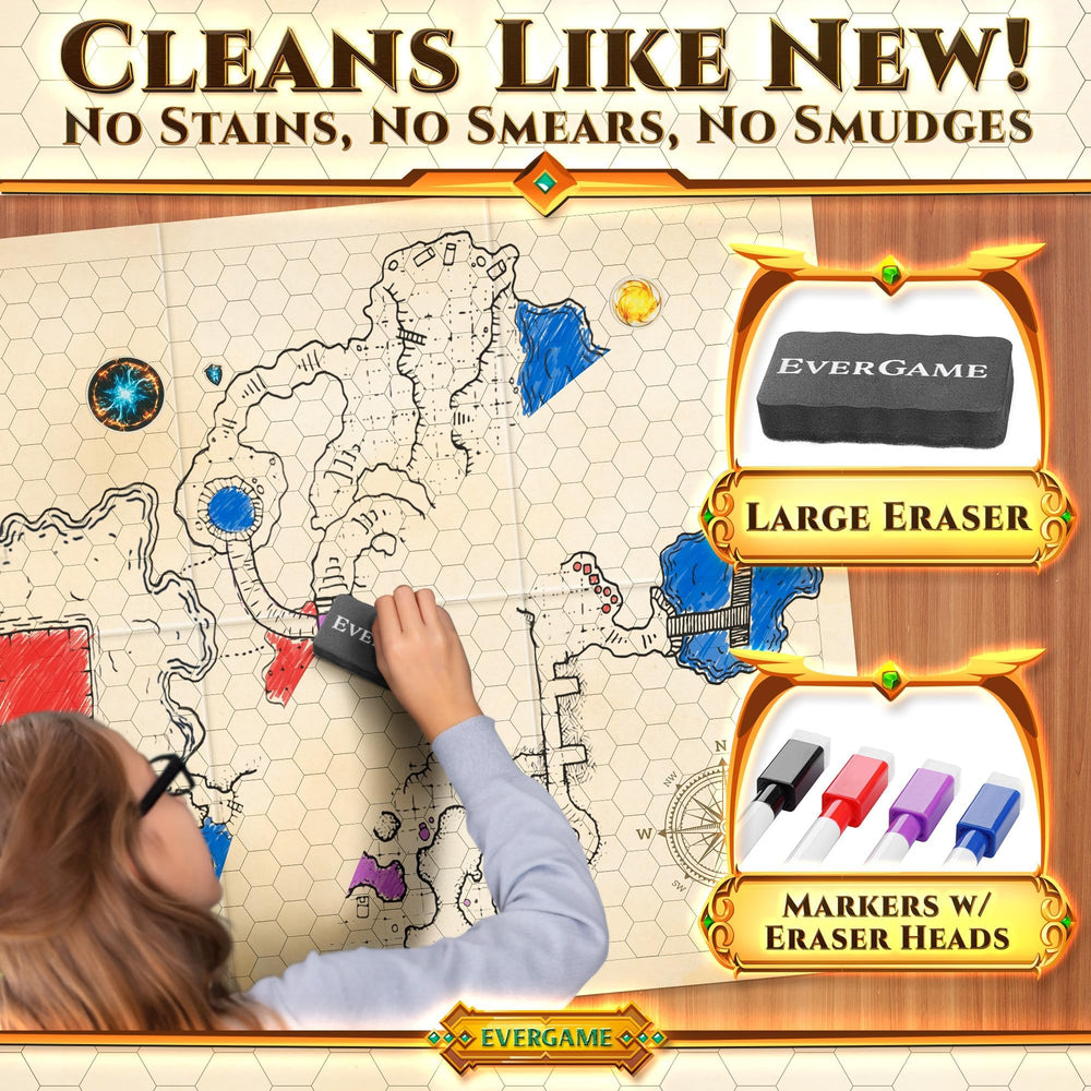EverGame DND mats 140+ action stickers add dynamic effects.