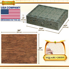EverGame DND mats portable storage box for easy transport.